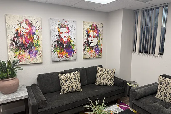 Front lobby waiting area at Reno Treatment & Recovery in Reno, Nevada