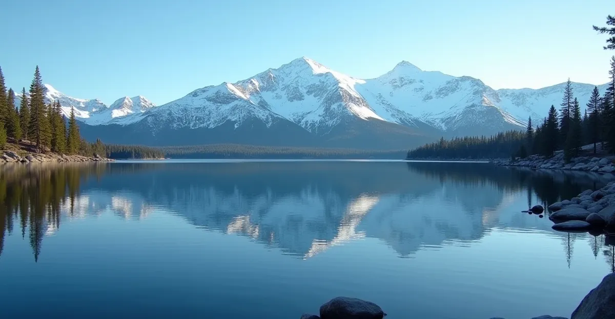 Cinematic wide-angle landscape of Mt. Rose reflected in Lake Tahoe symbolizing the clinical clarity and transparency of regulatory frameworks.