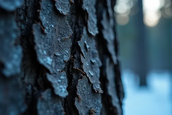 Extreme macro shot of Jeffrey Pine bark scales, representing the clinical "armor" and protection provided through LCSW therapy and wisdom.