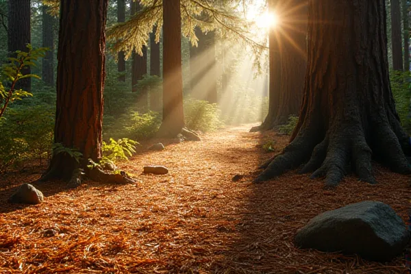 Cinematic low-angle view of Ponderosa Pine needles near Incline Village, symbolizing a soft and supportive path for the first steps of recovery.